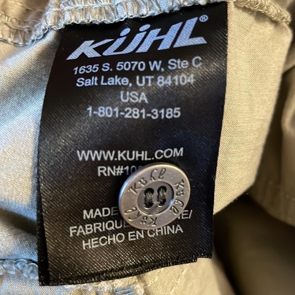 KUHL Nylon Cotton Blend Shorts Size 10 - Picture 8 of 9